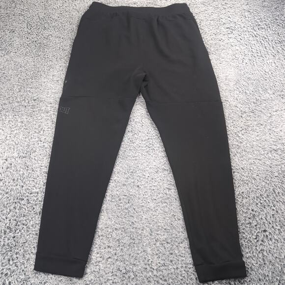 TapOut Pants Men Large Black Jogger Drawstring Tapered Sweatpants MMA UFC Y2K - Picture 2 of 9